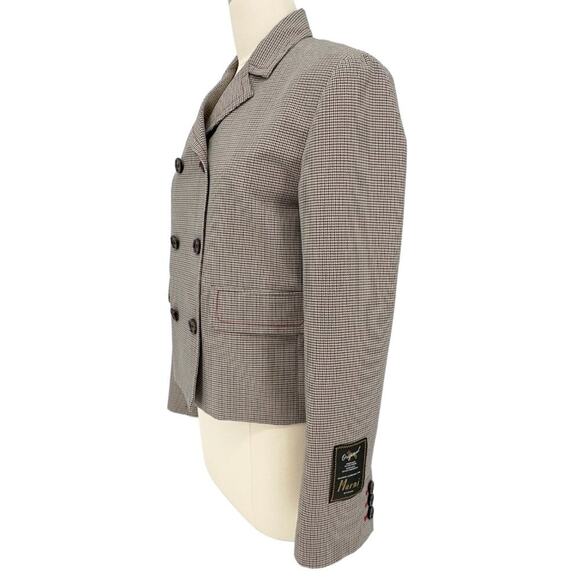 MARNI Houndstooth Double Breasted Blazer IT40|S - Picture 4 of 13